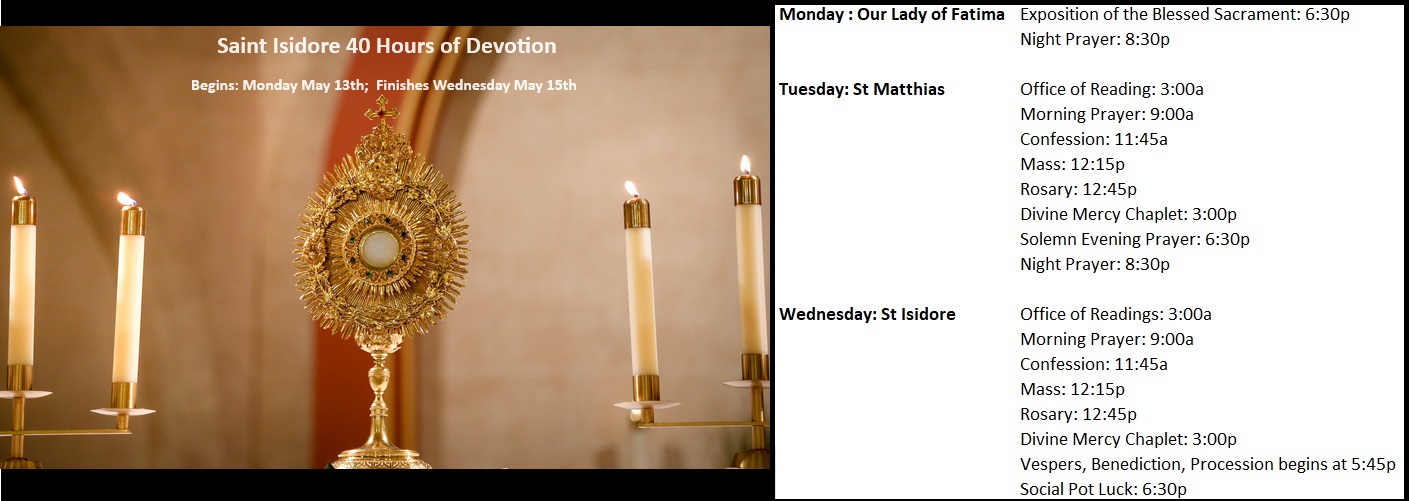 Welcome to St Isidore the Farmer Catholic Church – A Stewardship ...